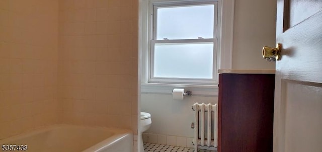 31 Wyckoff Ave, Wyckoff Twp, NJ 07446 - bathroom with radiator, healthy amount of natural light, and toilet