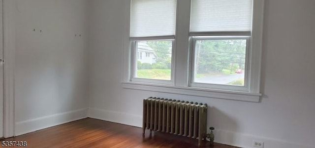 31 Wyckoff Ave, Wyckoff Twp, NJ 07446 - spare room featuring radiator heating unit, wood finished floors, and baseboards