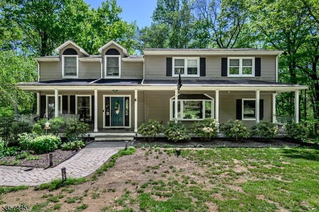 49 Sliker Rd, Lebanon Twp, NJ 08826 - view of front of home featuring a porch