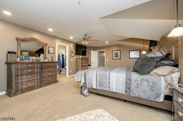 49 Sliker Rd, Lebanon Twp, NJ 08826 - carpeted bedroom featuring recessed lighting and a spacious closet