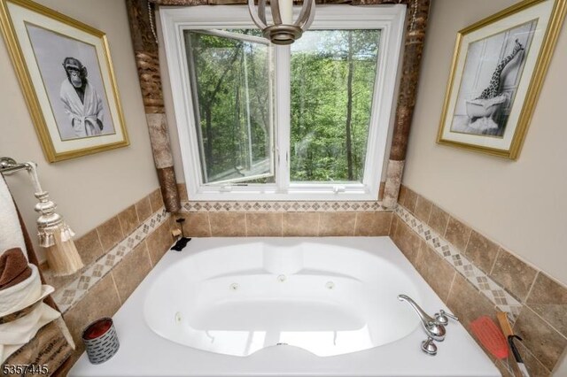 49 Sliker Rd, Lebanon Twp, NJ 08826 - bathroom featuring a jetted tub