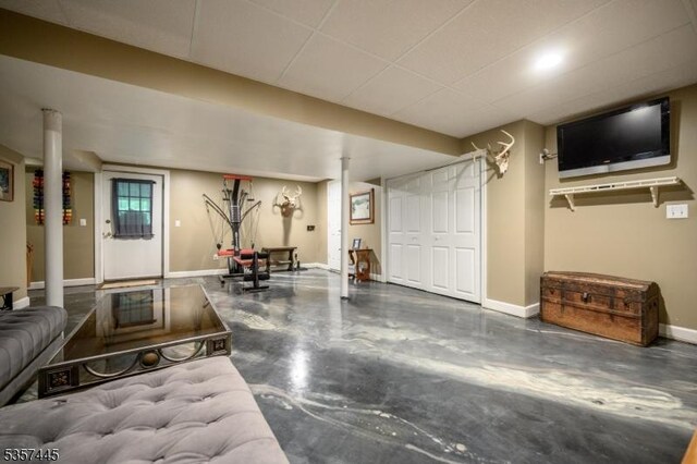 49 Sliker Rd, Lebanon Twp, NJ 08826 - finished basement featuring baseboards