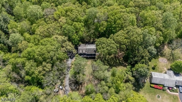 49 Sliker Rd, Lebanon Twp, NJ 08826 - aerial overview of property's location with a heavily wooded area