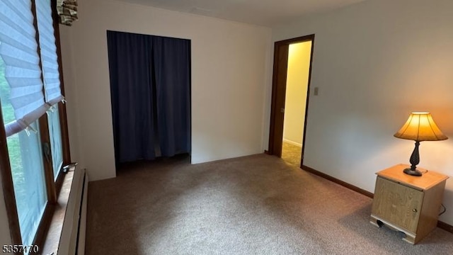 10 Deerpath Rd, Lebanon Twp, NJ 07830 - unfurnished room featuring carpet floors and a baseboard heating unit