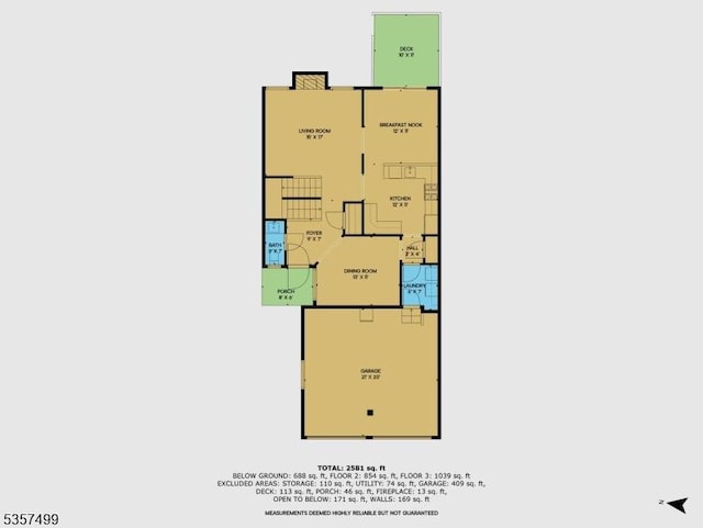 15 Pinehurst Cir, Clinton Twp, NJ 08801 - home floor plan