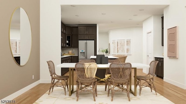 48 Eastwood Ter, East Hanover Twp, NJ 07936 - dining room with light wood-style floors and baseboards