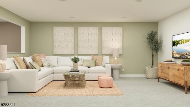48 Eastwood Ter, East Hanover Twp, NJ 07936 - carpeted living area with baseboards