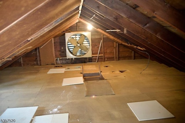 view of attic