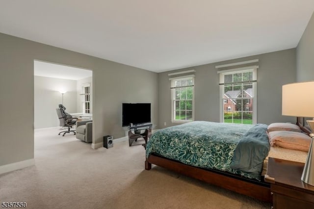 102 Independence Dr, Bernards Twp, NJ 07920 - carpeted bedroom with baseboards and a desk