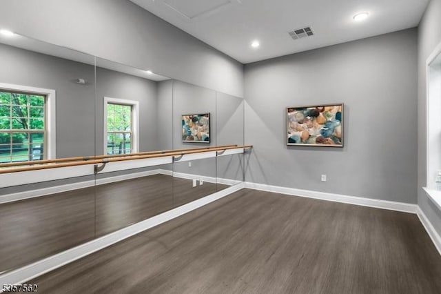18 Brompton Pl, Randolph Twp, NJ 07869 - spare room with dark wood finished floors, baseboards, and recessed lighting