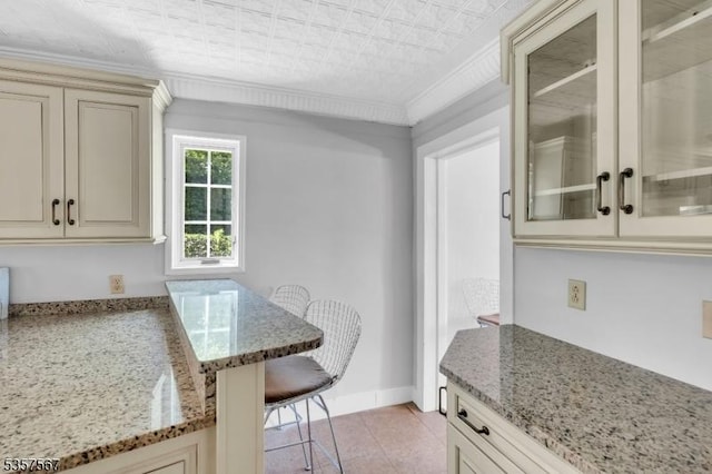 392 Pittstown Rd, Franklin Twp, NJ 08867 - dining room with light tile patterned floors and ornamental molding