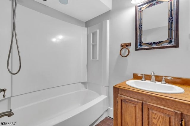 392 Pittstown Rd, Franklin Twp, NJ 08867 - bathroom featuring shower / washtub combination and vanity