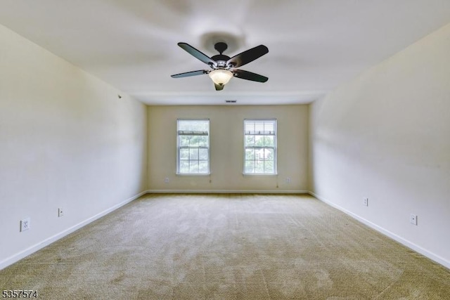 16 Swing Bridge Ln, South Bound Brook Boro, NJ 08880 - carpeted spare room featuring baseboards and ceiling fan