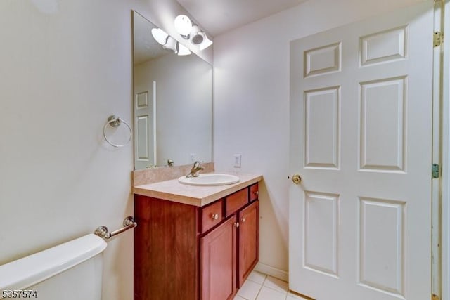 16 Swing Bridge Ln, South Bound Brook Boro, NJ 08880 - bathroom featuring vanity and tile patterned floors