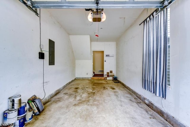 16 Swing Bridge Ln, South Bound Brook Boro, NJ 08880 - garage with electric panel and a garage door opener