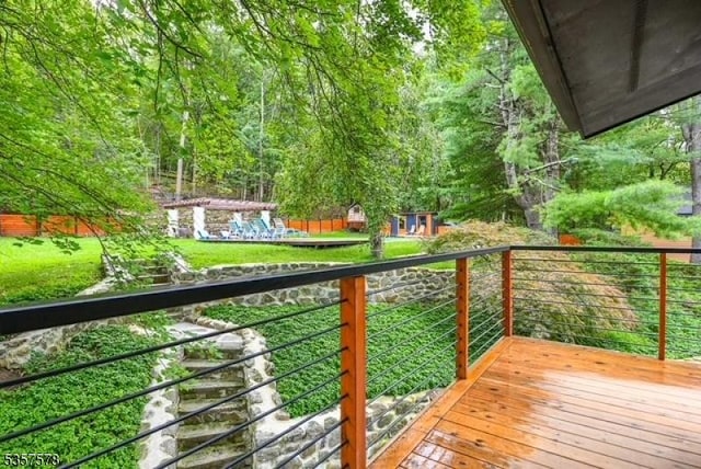 203 Stanhope Rd, Sparta Twp, NJ 07871 - view of balcony