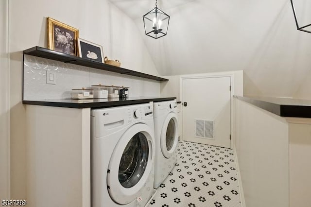 25 Woodcliff Dr, Madison Boro, NJ 07940 - laundry room featuring separate washer and dryer