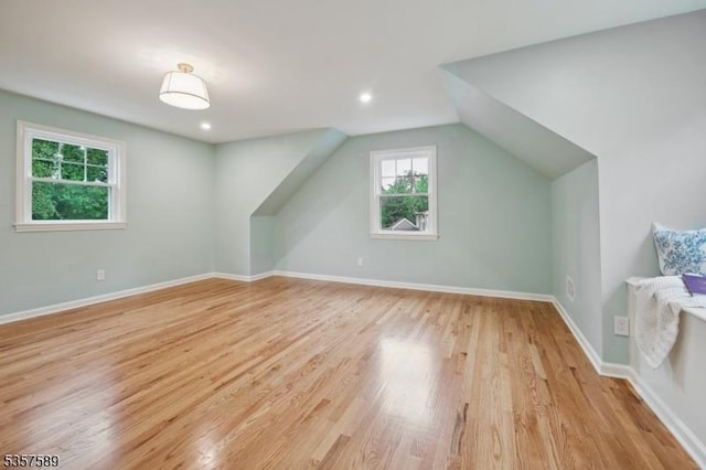 25 Woodcliff Dr, Madison Boro, NJ 07940 - bonus room featuring light wood-style floors, vaulted ceiling, and recessed lighting