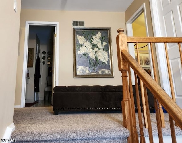 115 Seminole Rd Unit 115, Andover Twp, NJ 07848 - stairway featuring carpet and baseboards