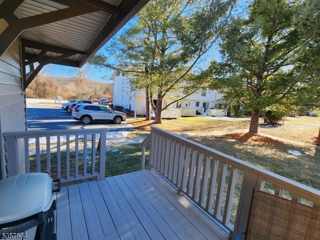 115 Seminole Rd Unit 115, Andover Twp, NJ 07848 - view of wooden terrace