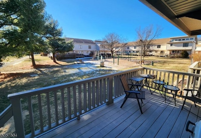 115 Seminole Rd Unit 115, Andover Twp, NJ 07848 - wooden terrace featuring a residential view
