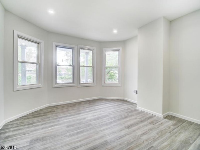 191 Matthew St, City Of Orange Twp, NJ 07050 - empty room featuring wood finished floors, baseboards, and recessed lighting