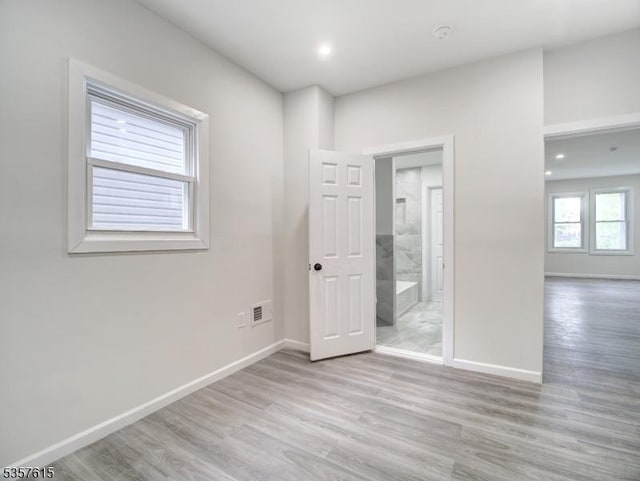 191 Matthew St, City Of Orange Twp, NJ 07050 - spare room with light wood-type flooring and baseboards