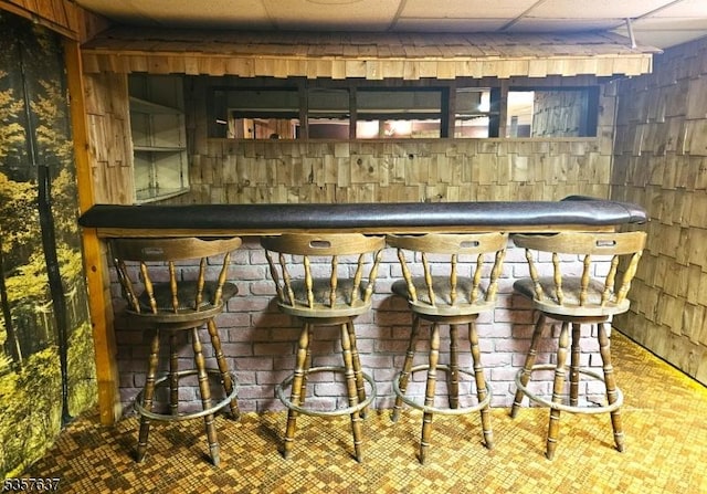 view of bar