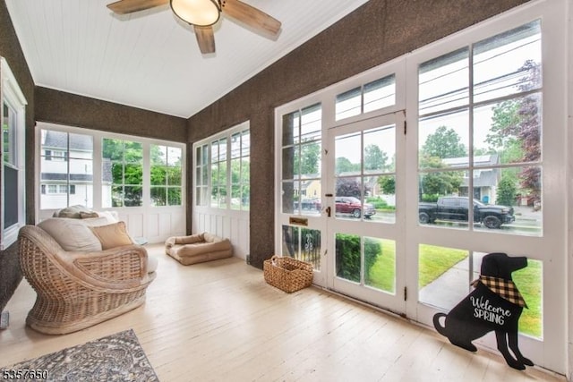 100 W Hanover Ave, Morris Twp, NJ 07950 - sunroom / solarium with french doors and wood-type flooring
