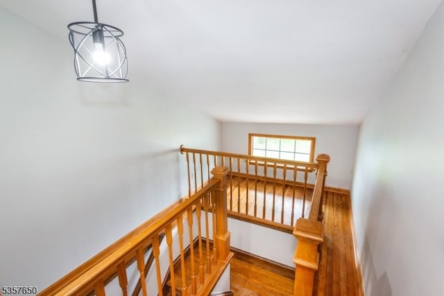 100 W Hanover Ave, Morris Twp, NJ 07950 - stairway featuring wood finished floors