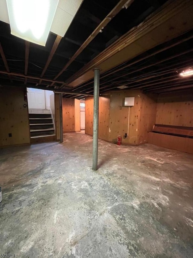 201 W Passaic Ave, Bloomfield Twp, NJ 07003 - unfinished basement featuring stairs
