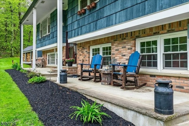 1011 Stillwater Rd, Stillwater Twp, NJ 07860 - view of patio featuring covered porch