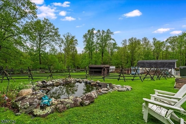 1011 Stillwater Rd, Stillwater Twp, NJ 07860 - surrounding community featuring an outbuilding and a small pond