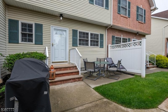 15 Riga Ct, Scotch Plains Twp, NJ 07076 - view of patio / terrace featuring area for grilling and fence