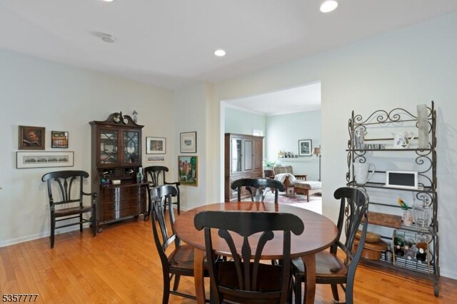 15 Riga Ct, Scotch Plains Twp, NJ 07076 - dining room with light wood finished floors and recessed lighting