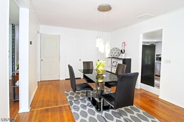 95 Richard St, Rockaway Twp, NJ 07801 - dining room with wood finished floors and baseboards