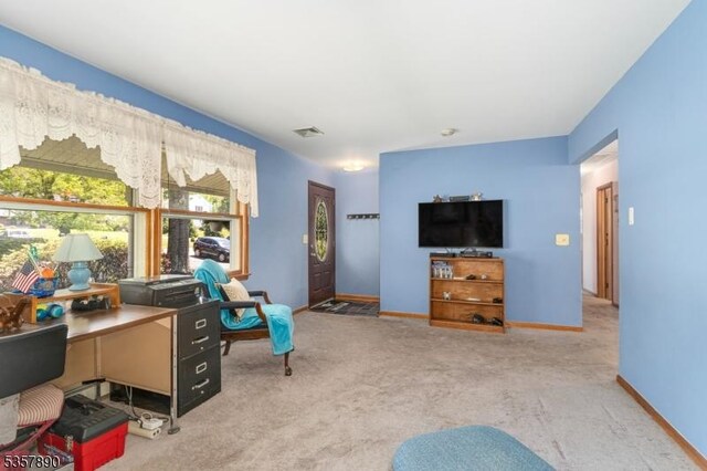 125 Annandale High Bridge Rd, Clinton Twp, NJ 08801 - carpeted home office featuring baseboards