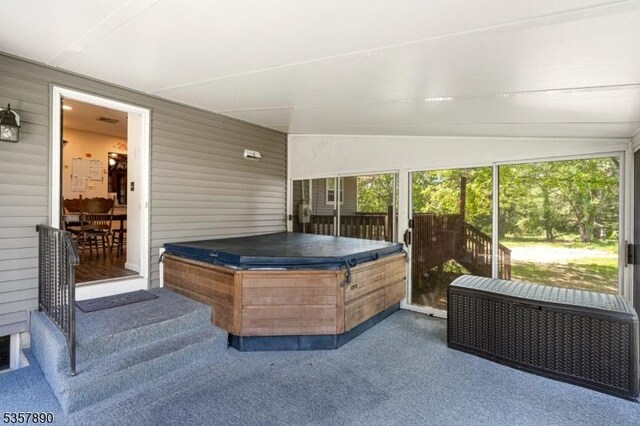 125 Annandale High Bridge Rd, Clinton Twp, NJ 08801 - sunroom / solarium featuring a hot tub