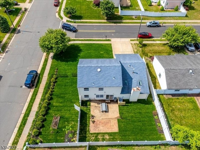 aerial view of property and surrounding area