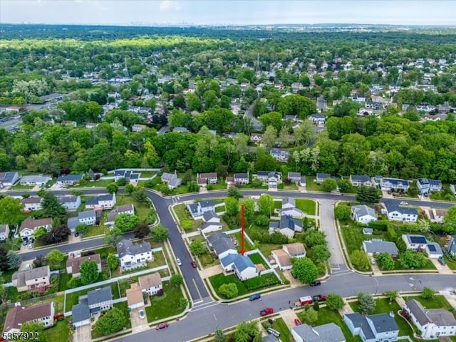 aerial perspective of suburban area