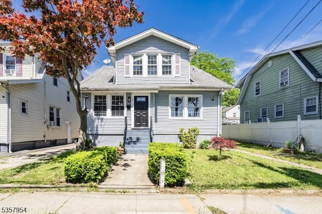 56 Laventhal Ave, Irvington Twp, NJ 07111 - view of front of property featuring entry steps and a shingled roof