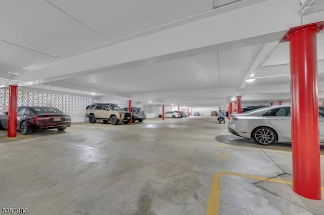 view of parking deck