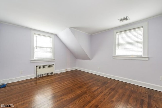 537 Summit Ave, Maplewood Twp, NJ 07040 - bonus room featuring radiator heating unit, wood finished floors, and baseboards