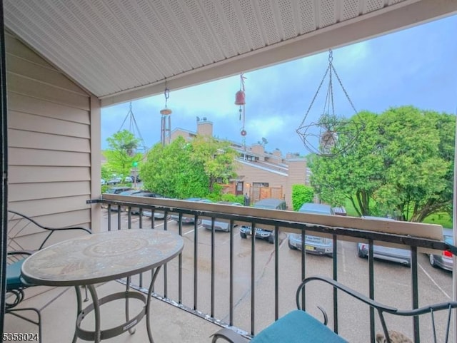 view of balcony