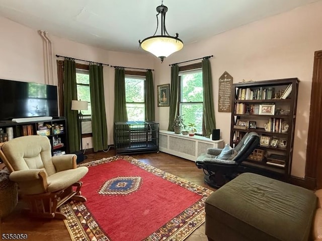 208 Rockaway St, Boonton Town, NJ 07005 - sitting room featuring healthy amount of natural light and wood finished floors