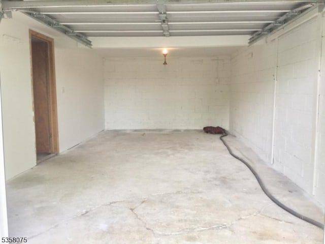 78 Hillside Ter, Green Twp, NJ 07821 - garage with concrete block wall
