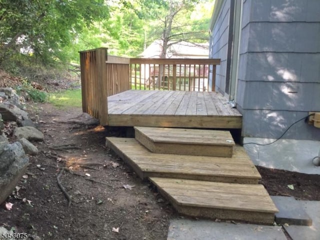 78 Hillside Ter, Green Twp, NJ 07821 - view of wooden terrace