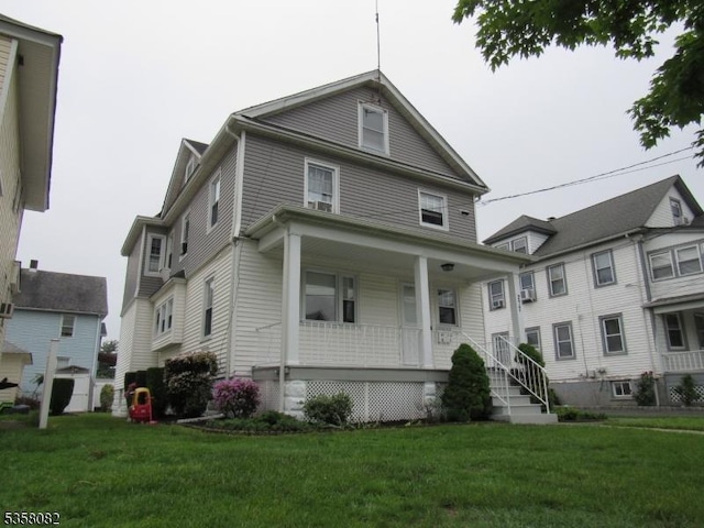 277 Watchung Ave, North Plainfield Boro, NJ 07060 - traditional style home with covered porch and a front lawn