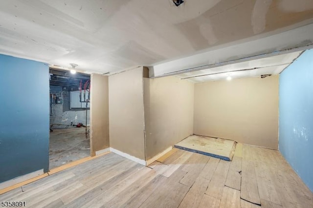 1353 W 3rd St, Plainfield City, NJ 07063 - below grade area with wood finished floors