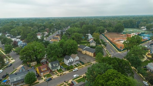 1353 W 3rd St, Plainfield City, NJ 07063 - aerial overview of property's location with a forest